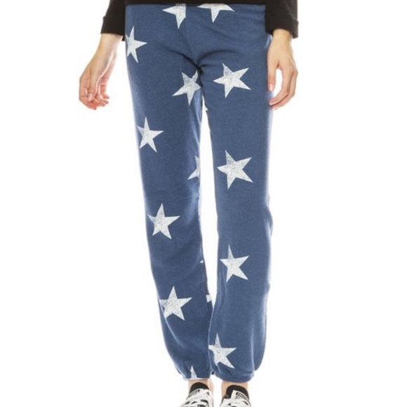 Monrow Pants - Monrow Blue Star Sweatpants S (fits XS)